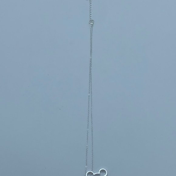 Mouse Ear Necklace Silver - Picture 3 of 5